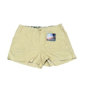 Horny‎ Toad Womens Corduroy Shorts Tan Khaki Button Fly Size 10 NWT